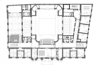 Zeneakadémia - Tervezett II. emeleti alaprajz