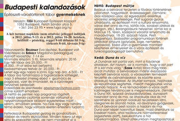 Budapesti kalandozások - építészeti-várostörténeti tábor gyermekeknek