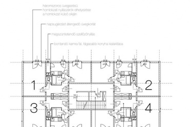 Lakószinti átalakítások - Dányi Tibor Zoltán III. díjas terve