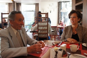Villásreggeli a hotelben az IFLA elnökével - fotó: Bardóczi Sándor