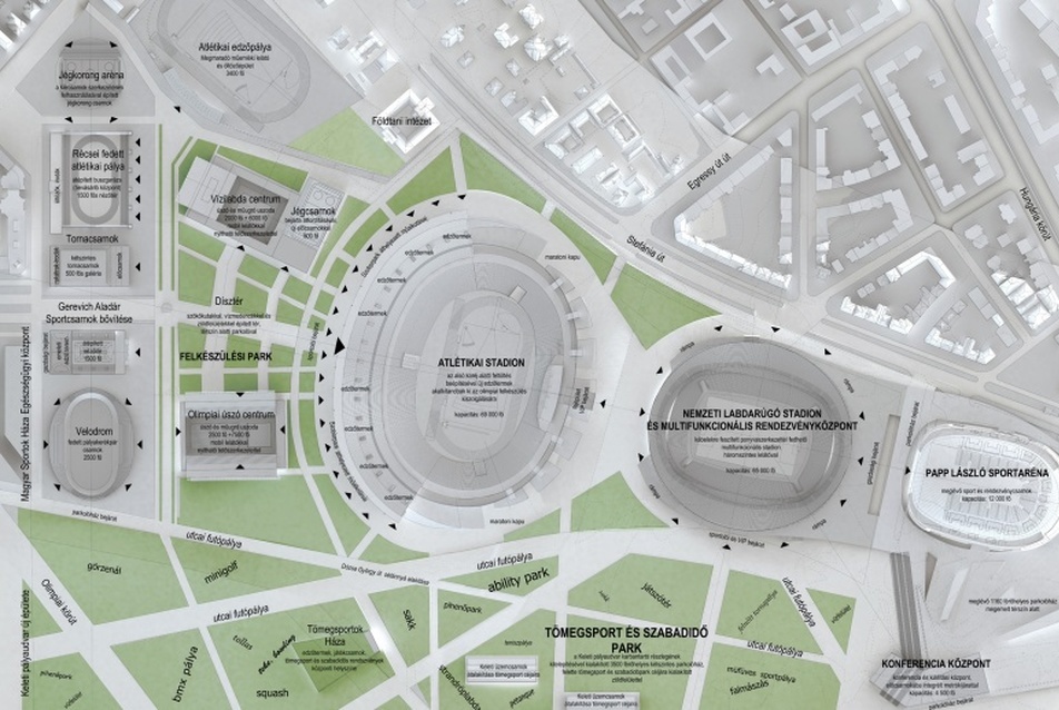 Puskás Stadion ötletpályázat - tervező: RB-Stúdió Bt.