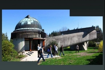 Gotthard Jenő csillagász emlékére épített Szputnyikfigyelő, Szombathely, 1968