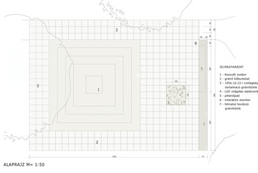 56-os emlékmű terve, New York - vezető tervező: Nagy Tamás DLA, építész munkatárs: Szijjártó Csongor