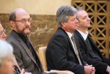 Kós Károly-díj átadása 2012, Belügyminisztérium, Becker Gábor, Balogh Balázs, Zsigmond László - fotó: perika