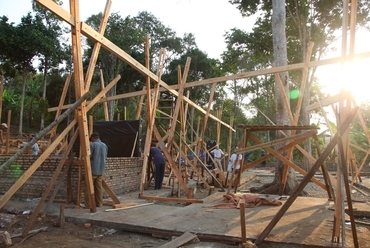 A fa szerkezetek készítése, fotó: Zifeng Wei