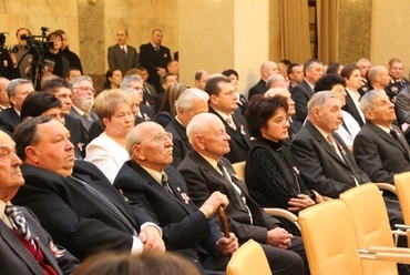 Március 15. alkalmából köztársasági elnöki kitüntetések, miniszteri elismerések, valamint az Ybl-díj átadása, BM Márványaula - fotó: perika