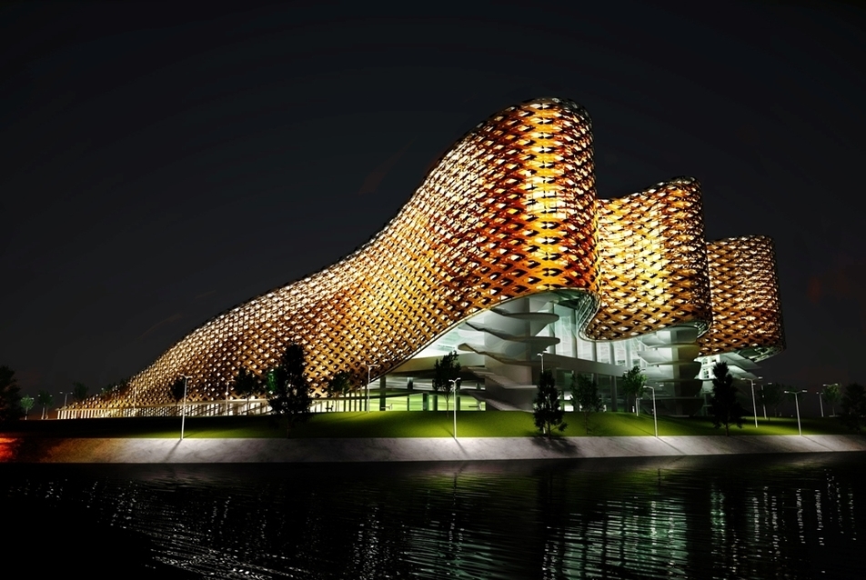 Bemutatták a 2017. évi úszó vb új épületének koncepciótervét