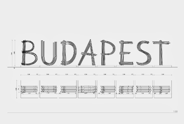 Budapest felirat alaprajza
