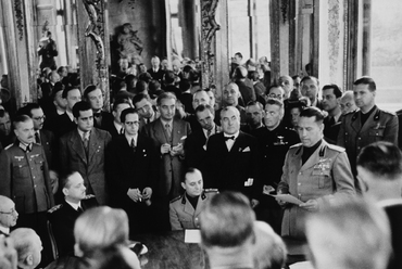 A második bécsi döntés kihirdetése, 1940. augusztus 30.