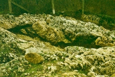 A Fertőrákosi Mithrász szentély sziklarendszere fotó 1991 K.J.