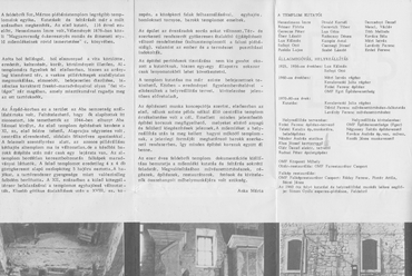 Az 1981 kiállítás (MNG) ismertető, a helyreállításban résztvevőkkel, Fotó : K.J.