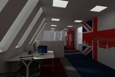 A Brit Kereskedelmi Kamara irodája - Látványterv - Europa Design, Bejczi András
