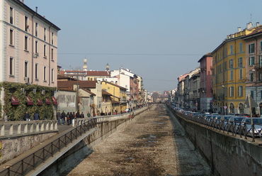 Naviglio Grande, Milánó. Forrás: Wikipedia