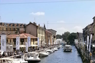 Naviglio Grande, Milánó. Forrás: Wikipedia