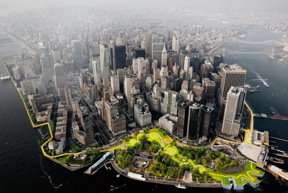 Holcim Globális Fenntartható Építészet Díj - bronzérem 2015 - Dryline New York - terv: Bjarke Ingels Group és One Architecture