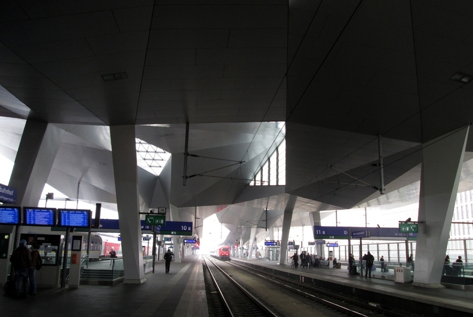 Bécs, Hauptbahnhof. A szerző felvétele