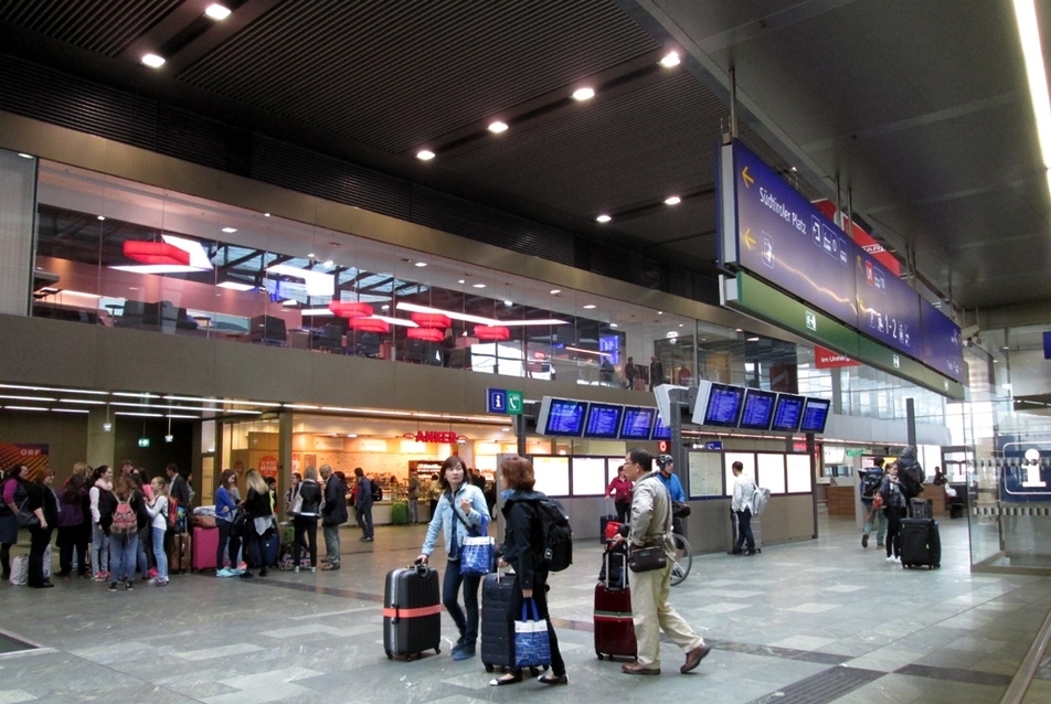 Bécs, Hauptbahnhof. A szerző felvétele