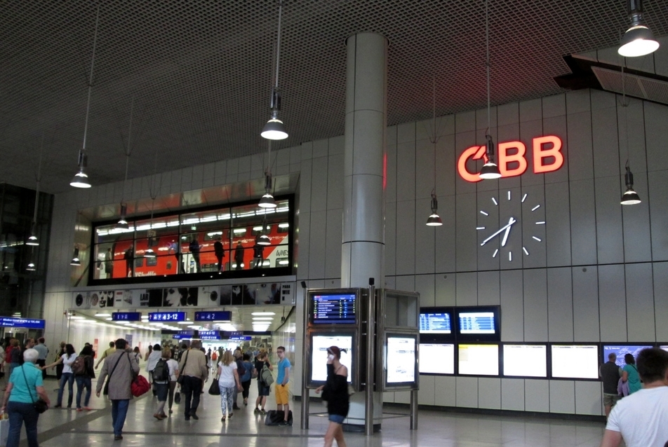 Bécs, Hauptbahnhof. A szerző felvétele