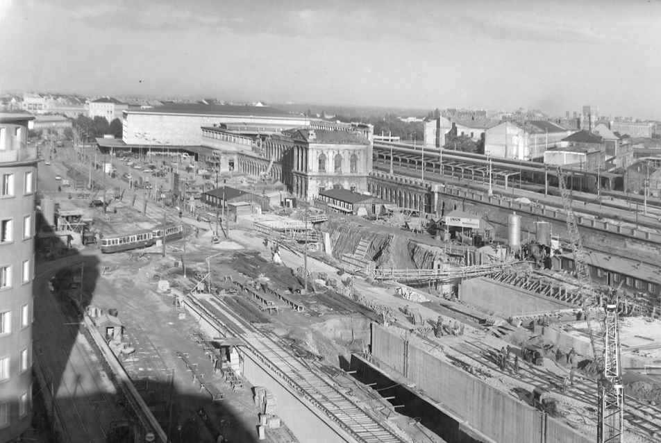 Bécs, Südbahnhof átépítése, 1960-as évek eleje. ÖBB