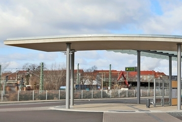 látszóbeton - Merseburg Buszpályaudvar
