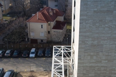 építés közben - átjáró híd - vezető tervező: Kolba Mihály - fotó: Vass Zoltán