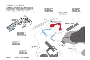 Állatkerti Ökoközpont, layout - tervező: Németh Roland Dániel