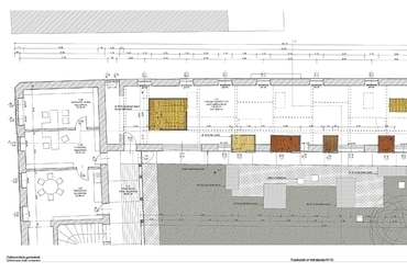 foglalkoztató tér - emeleti alaprajz - Építészeti iskola gyerekeknek - tervező: Herdics Ágnes