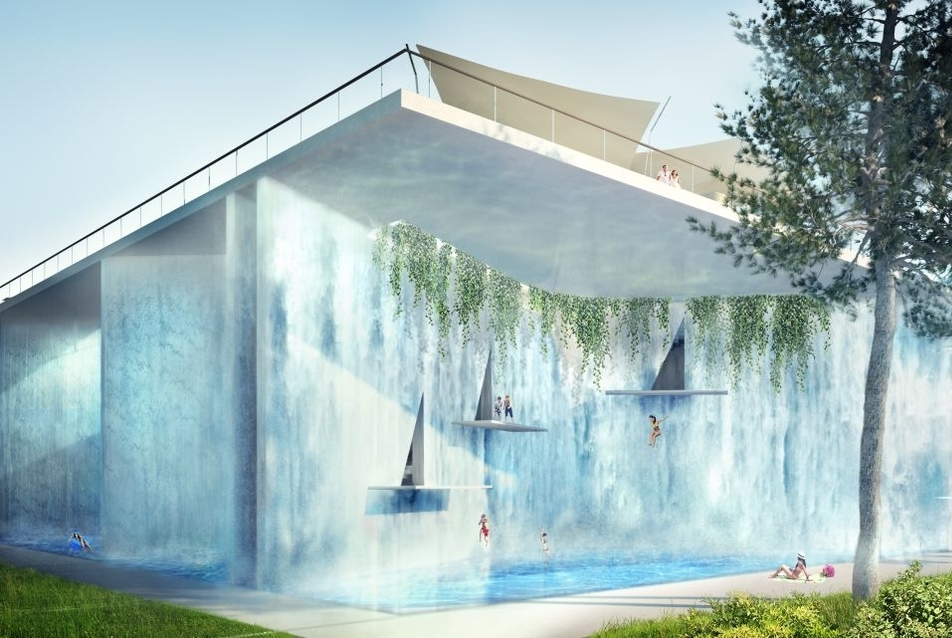 Legyen ez egy hely, ahol a víz 3D-ben látható! - Aquaticum strandfürdő - látványterv: BORD Építész Stúdió 