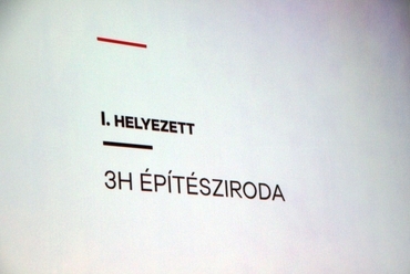 az 1. helyezett: 3H építészirodaGunther Zsolt, Csillag Katalin - fotó: Horváth Réka Lilla