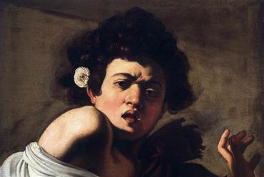  Caravaggio: A kígyó által megmart fiú, 1600,Fondazione di Studi di Storia dell