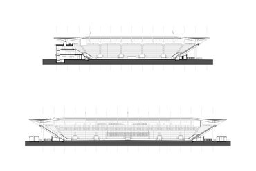 metszetek: c-c, b-b