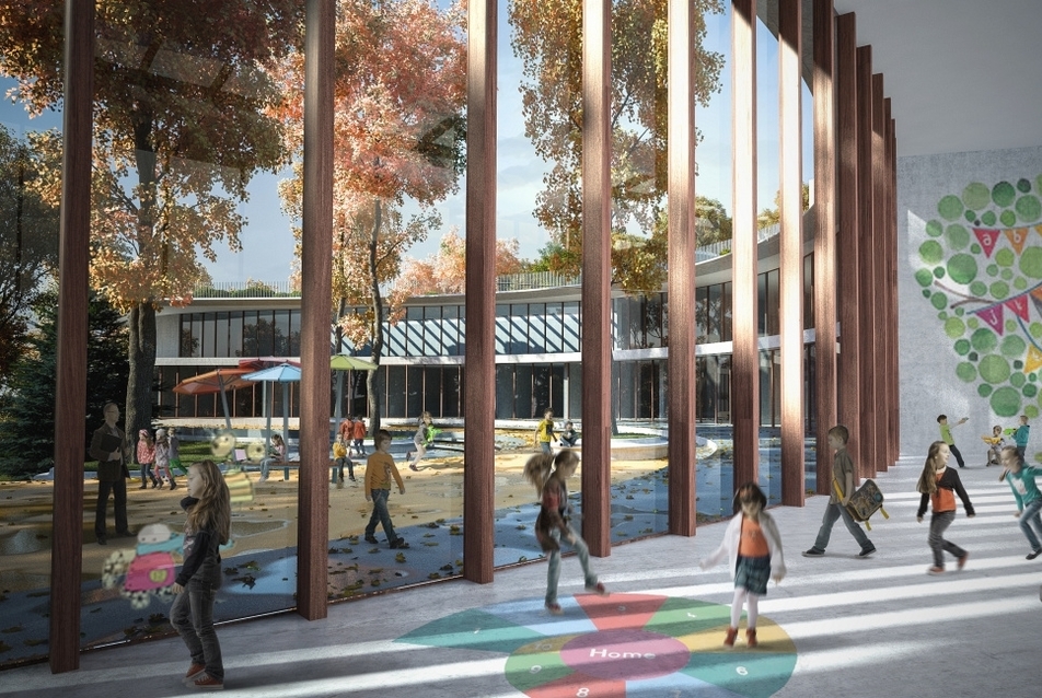 Német Iskola bővítése - a TIBA Építész Stúdió terve