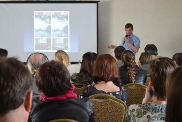 Angyalzöld – Budapesten megvalósult pozitív példák c. előadás a Green City 2016 konferencián - fotó: Varga Csilla