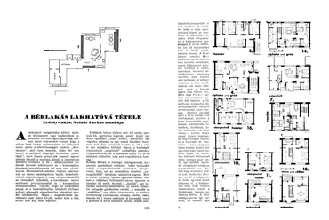 Molnár Farkas A bérlakás lakhatóvá tétele c. cikkének első oldala (Tér és Forma, 1931/4) és egy oldal a Karlsruhe-Dammerstock lakótelepről írt cikkéből (Tér és Forma, 1930/1) 