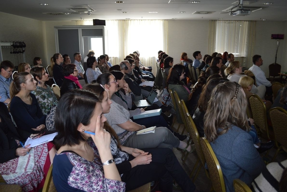 Angyalzöld – Budapesten megvalósult pozitív példák c. előadás a Green City 2016 konferencián - fotó: Varga Csilla