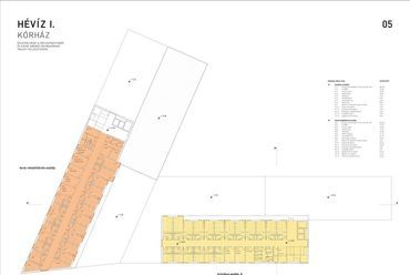 a kórház alaprajza 3. és 4. szint - építész: Csillag Katalin, Gunther Zsolt