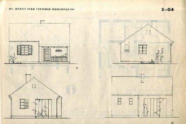 Kotsis Iván tervének homlokzatai