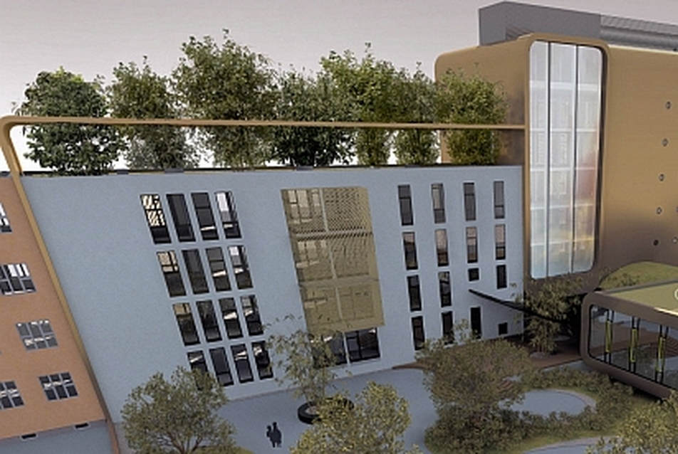Környezet-és energiatudatos irodaház Miskolcon - a Műépítész Kft terve
