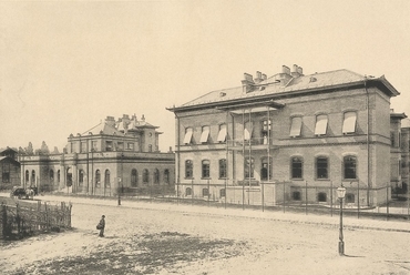 A Bródy Adél kórház felvételi- és főépülete az 1897-ben az átadás után - építész: Freund Vilmos - fotó: Klösz György