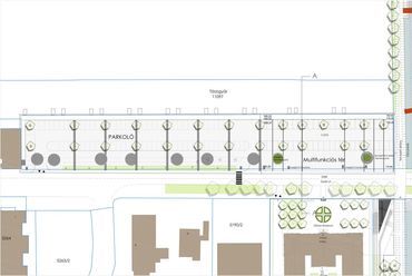 A teljes parkolóterület - Az ózdi erőmű revitalizációja - építész: Csontos Györgyi DLA, tájépítész: Adorján Anna