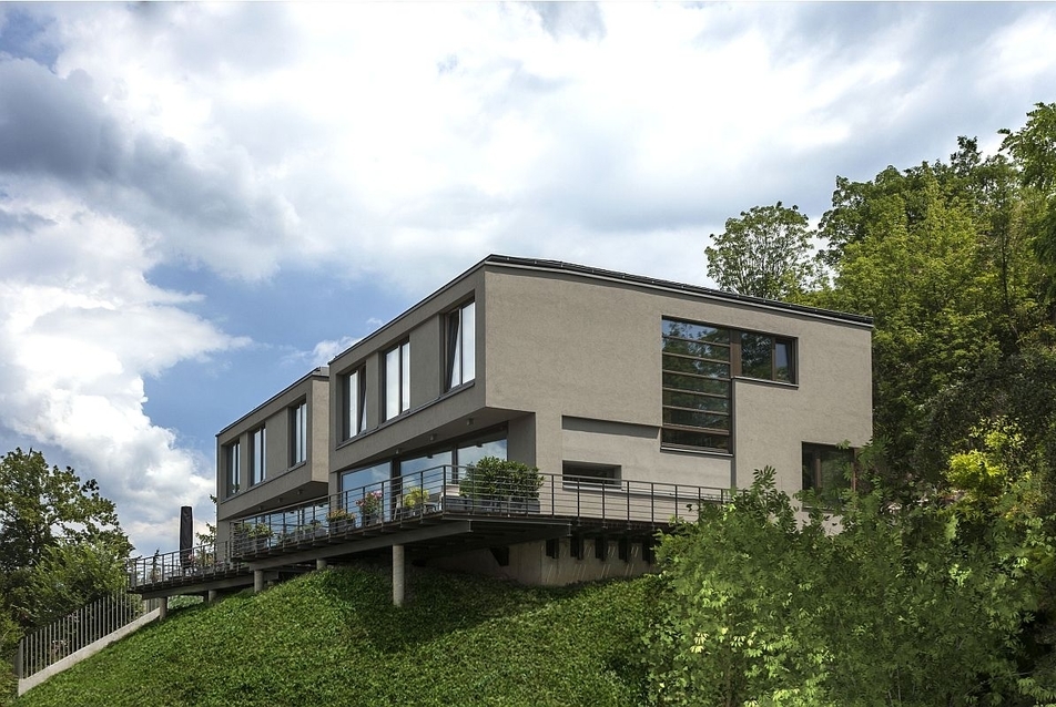 Év Homlokzata 2016, társasház kategória - kétlakásos ház - építész: Benczúr-Weichinger Studio 