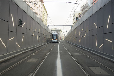 Graz Hauptbahnhof - villamosalagút. Forrás: Zechner & Zechner 