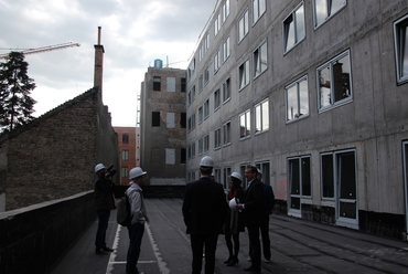 oldalsó tetőterasz - Milestone kollégium, Budapest - fotó: Varga Csilla