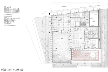 földszinti alaprajz - Japán co-housing - építész: Schneider Esztella