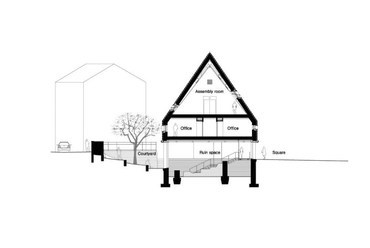 Kannikegården, egyházi és multifunkciós épület, Ribe - építész: Lundgaard & Tranberg Architects