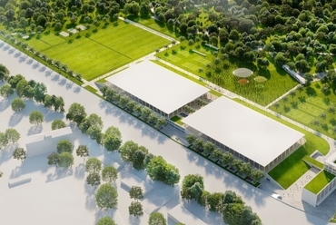 Kerepesi úti Sportpark tervpályázat, II. díj - építész: Bozsó Csongor