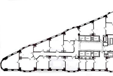 A Vasaló ház egy emeletének alaprajza  - forrás: Wikipedia