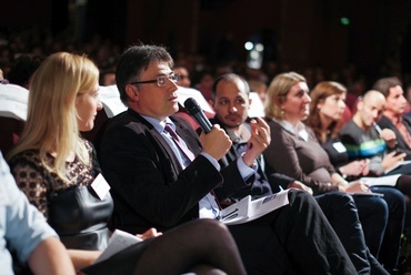 Devich Márton, a médiazsűri elnöke, 2015 - fotó: Turós Balázs