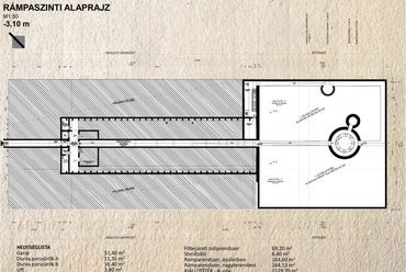 Védett Vezetési Pont, alaprajz - tervező: Barna Bettina