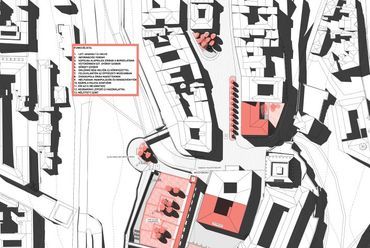 I. ütem helyszínrajz - építész: Csomay Zsófia, Eke Dániel és Szijjártó Csongor